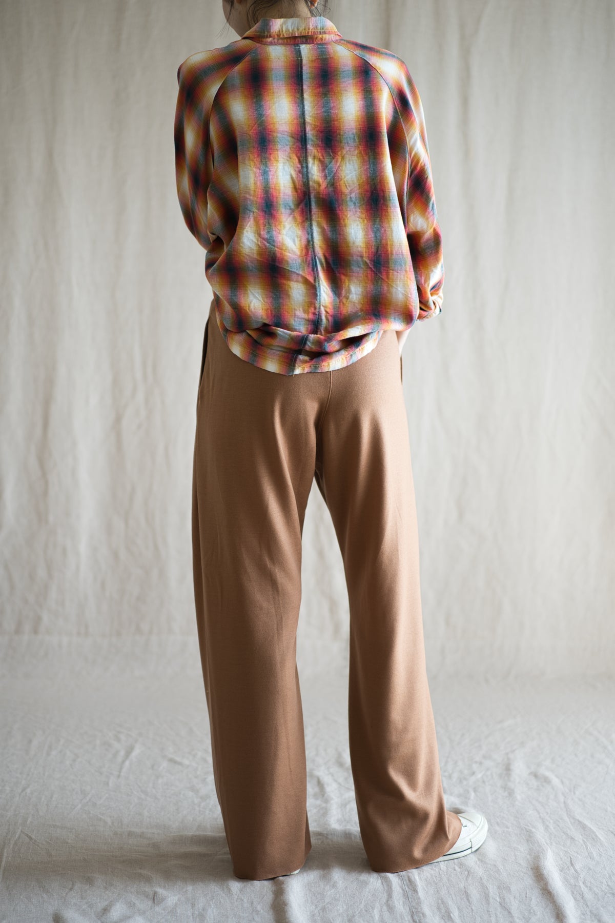 Milled Wool Pants/Beige