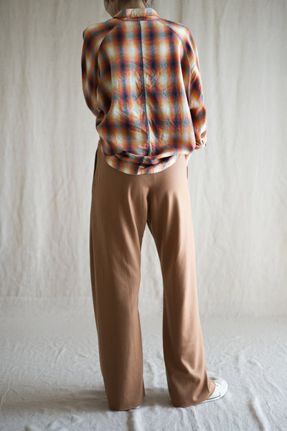 Milled Wool Pants/Beige