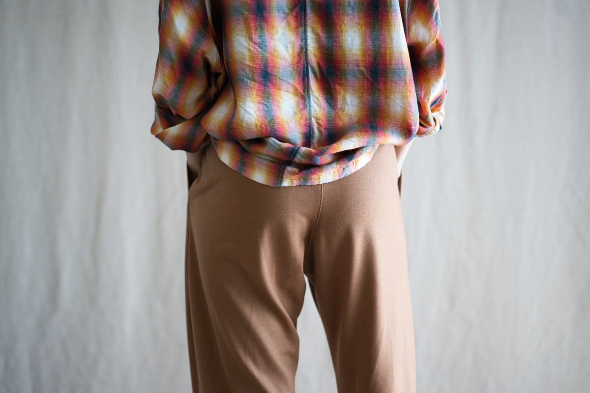Milled Wool Pants/Beige