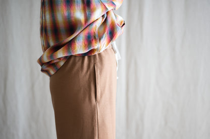 Milled Wool Pants/Beige
