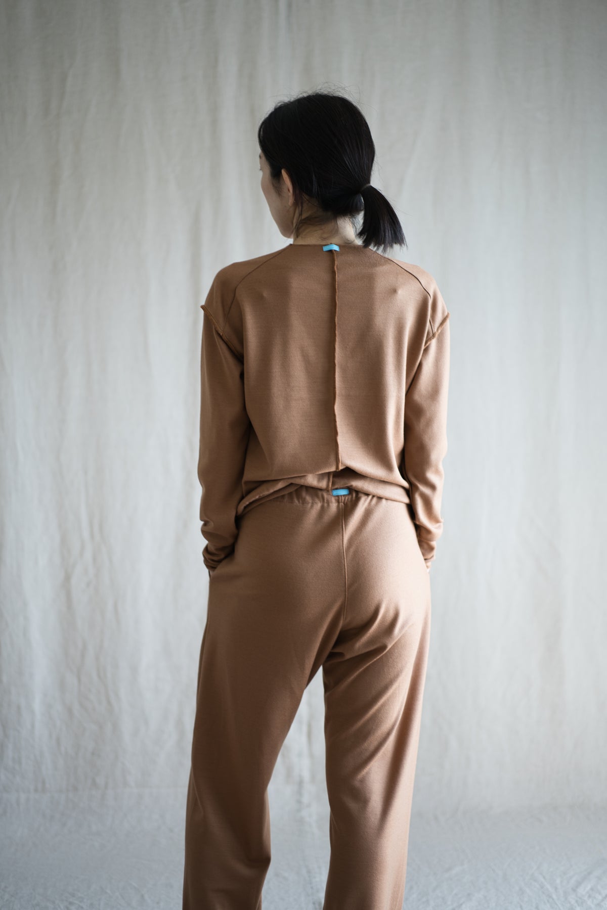 Milled Wool Pants/Beige