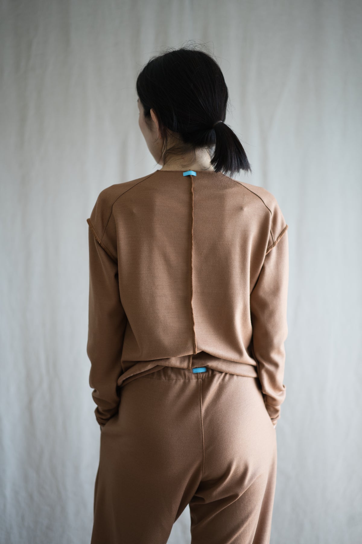 Milled Wool Out-seam TOP/Beige