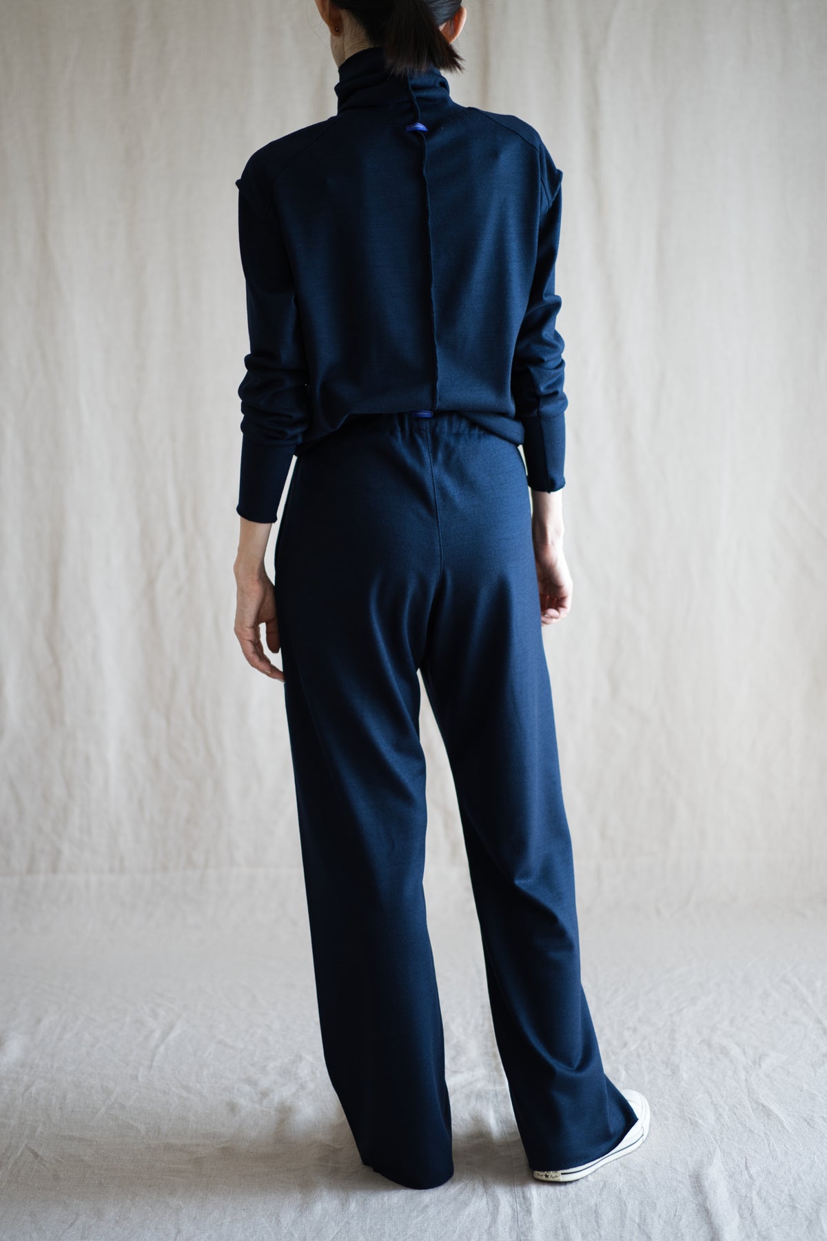 Milled Wool Pants/Night Navy