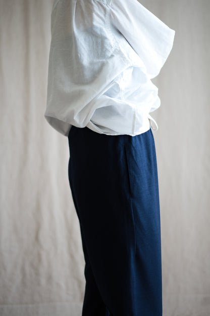 Milled Wool Pants/Night Navy