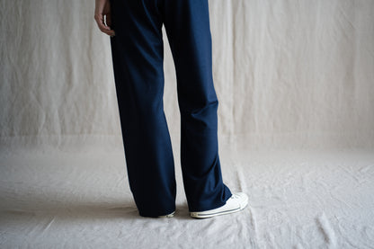 Milled Wool Pants/Night Navy
