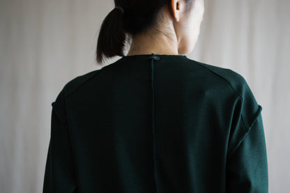 Milled Wool Out-seam TOP/Moss Green