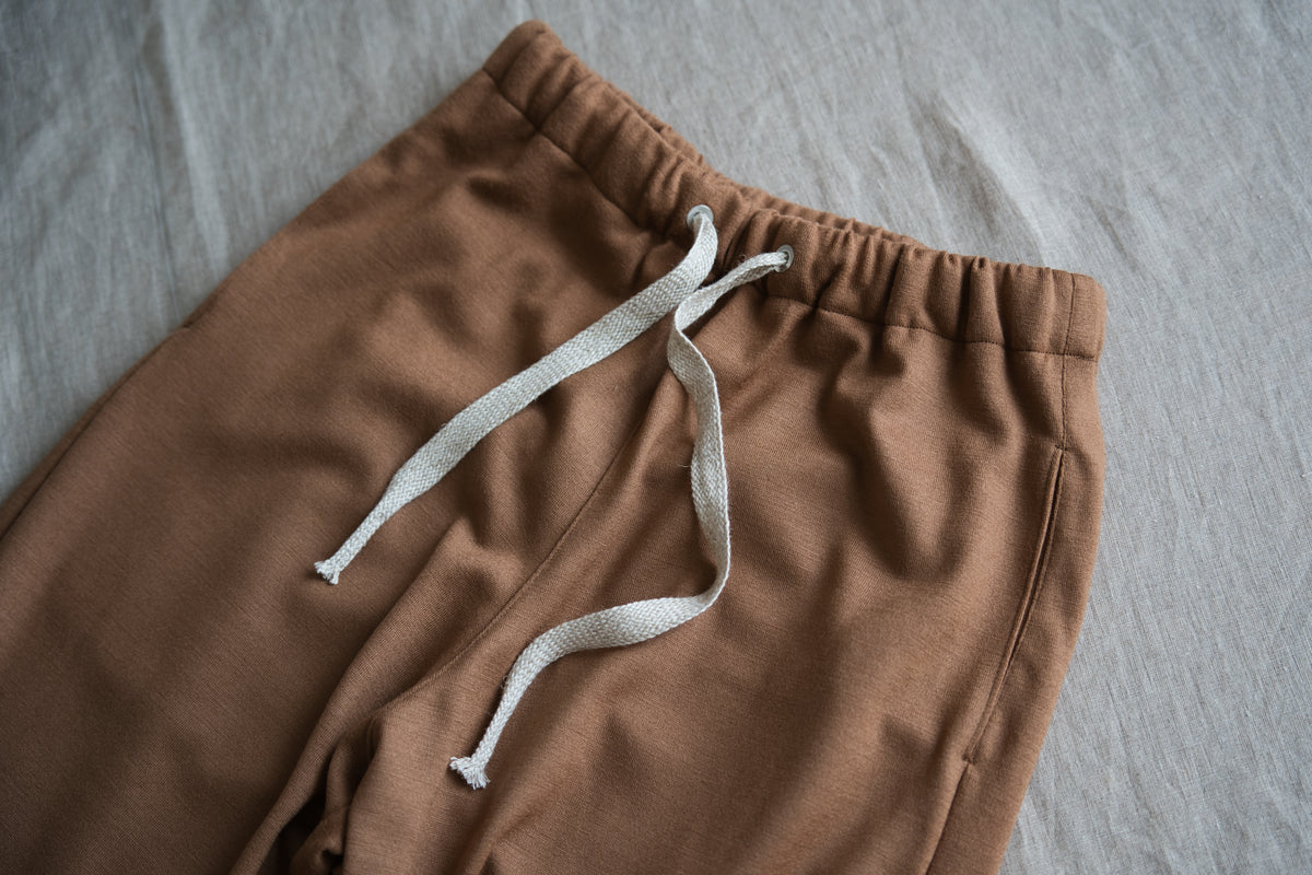 Milled Wool Pants/Beige