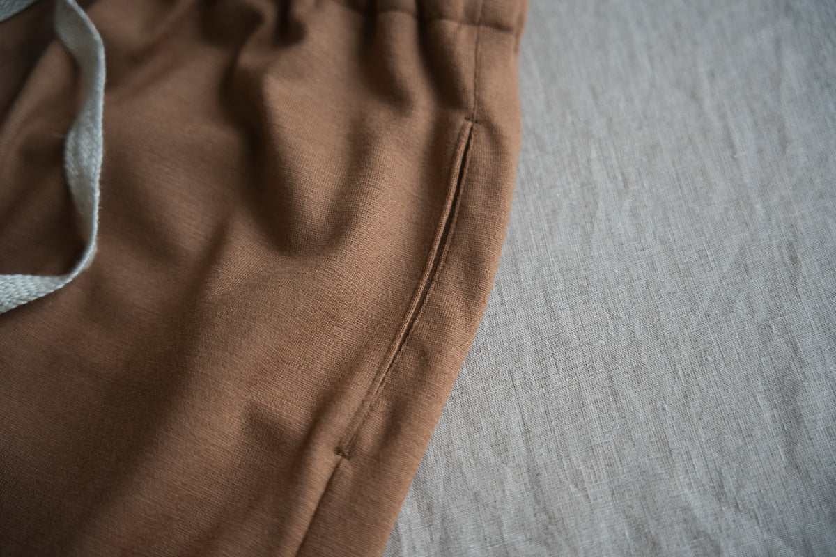 Milled Wool Pants/Beige