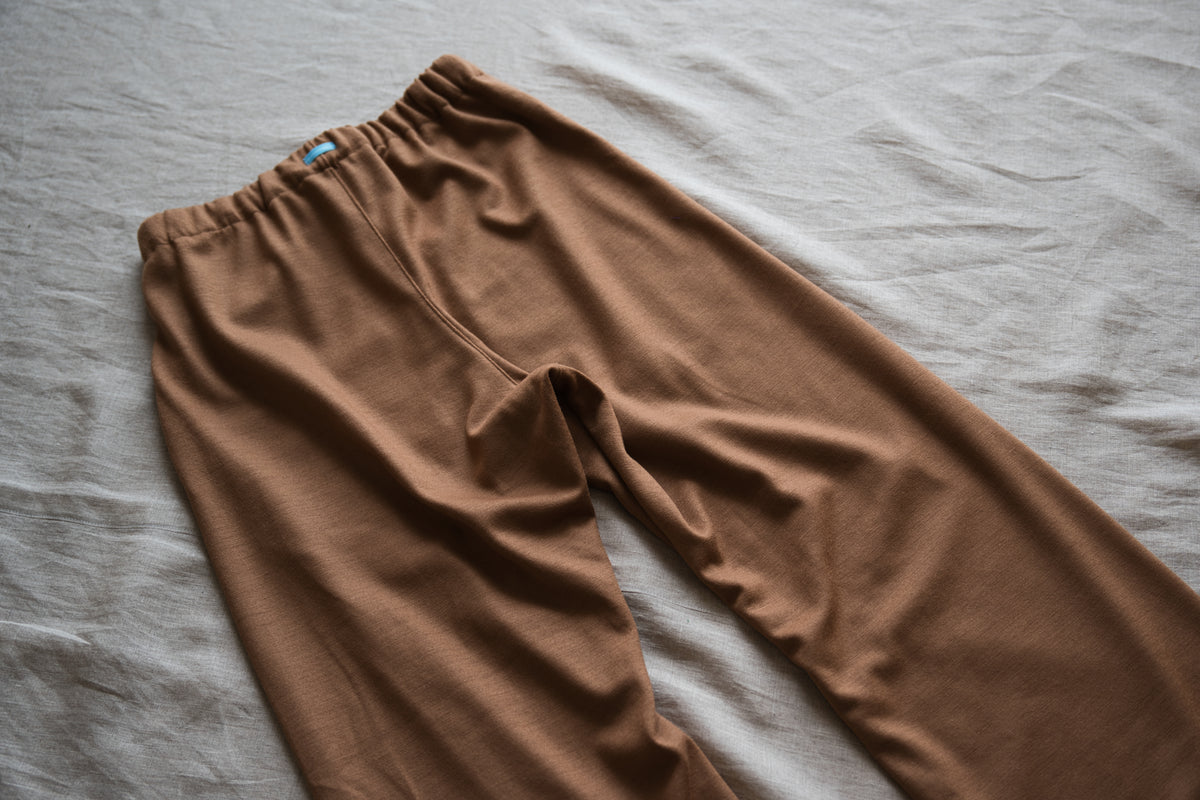 Milled Wool Pants/Beige