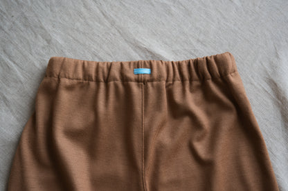 Milled Wool Pants/Beige