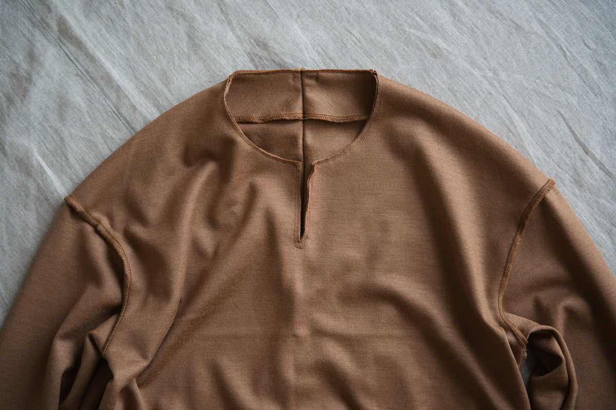 Milled Wool Out-seam TOP/Beige