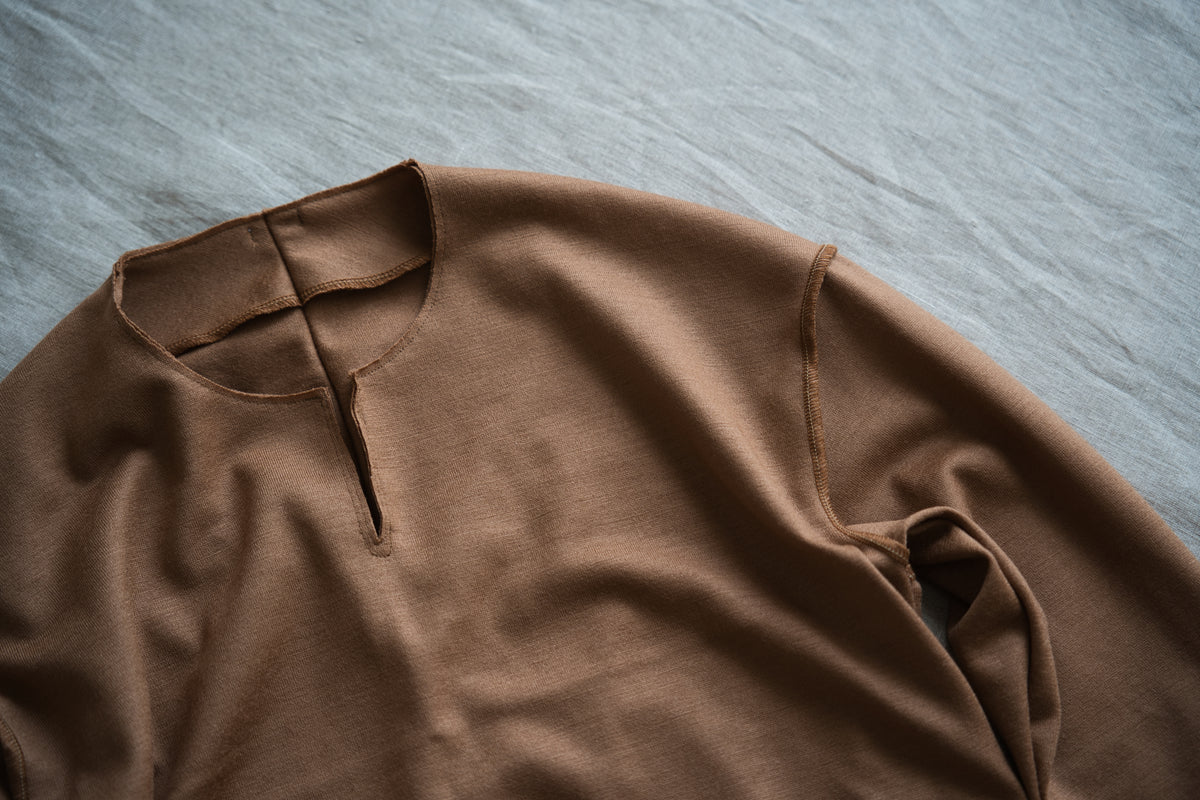 Milled Wool Out-seam TOP/Beige