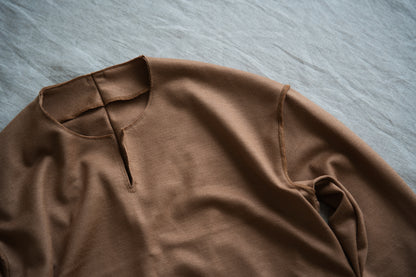 Milled Wool Out-seam TOP/Beige