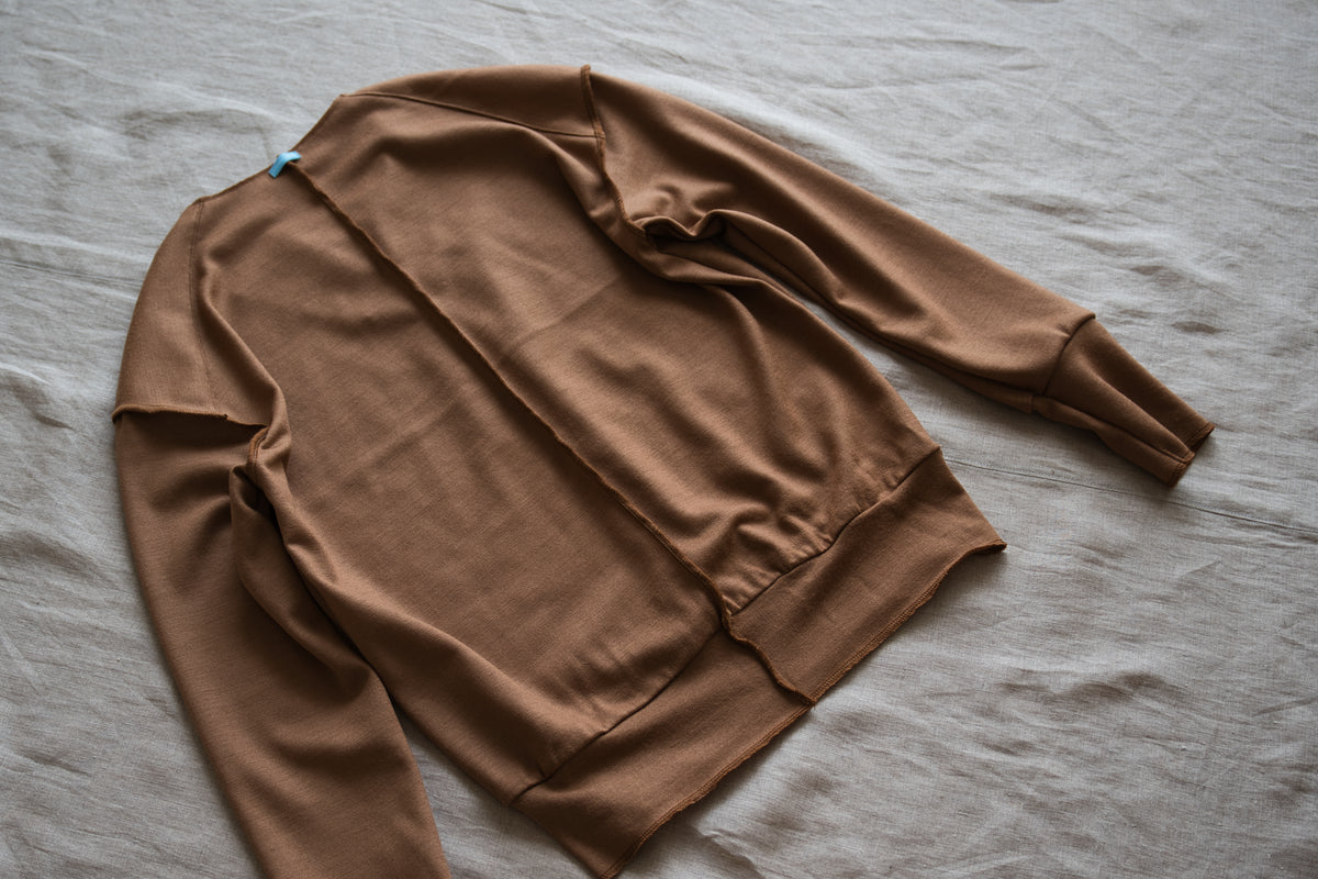 Milled Wool Out-seam TOP/Beige