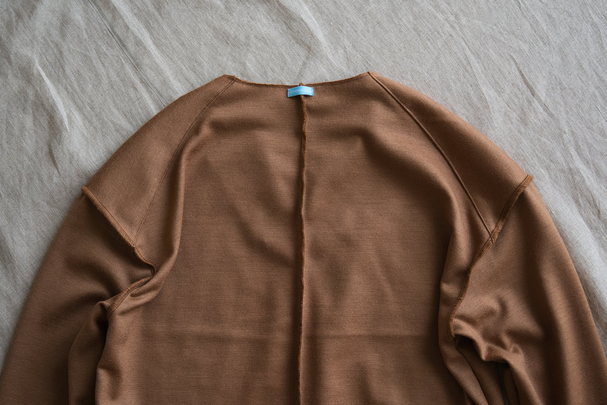 Milled Wool Out-seam TOP/Beige
