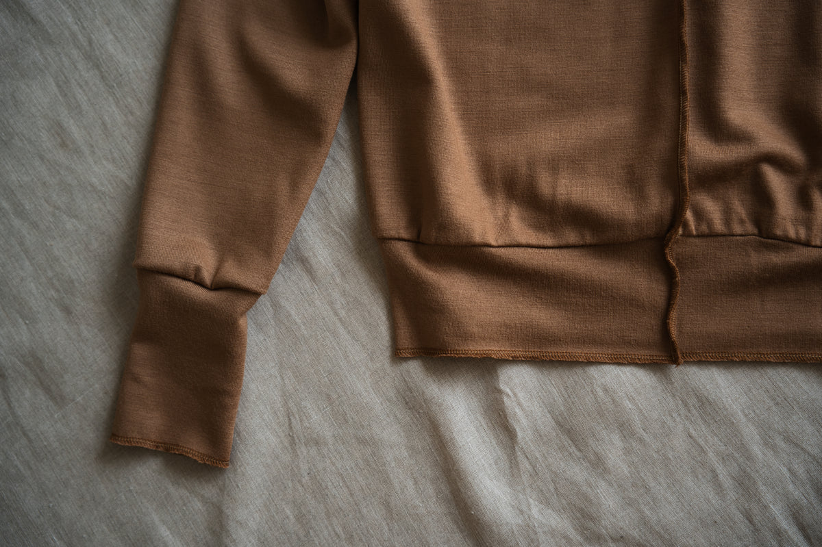Milled Wool Out-seam TOP/Beige