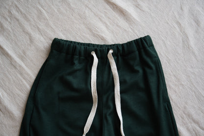 Milled Wool Pants/Moss Green