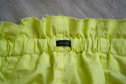 100番手タイプライターイージーパンツ/Superfine cotton loose-fitting pants/Lime green