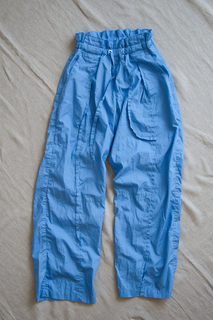 100番手タイプライターイージーパンツ/Superfine cotton loose-fitting pants/Royal blue