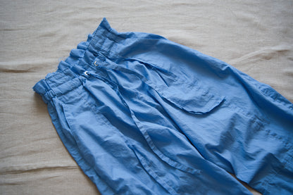 100番手タイプライターイージーパンツ/Superfine cotton loose-fitting pants/Royal blue