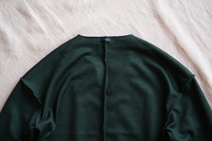 Milled Wool Out-seam TOP/Moss Green