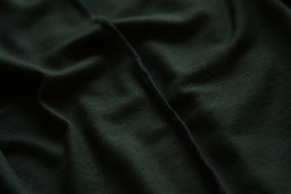 Milled Wool Out-seam Turtleneck/Moss Green
