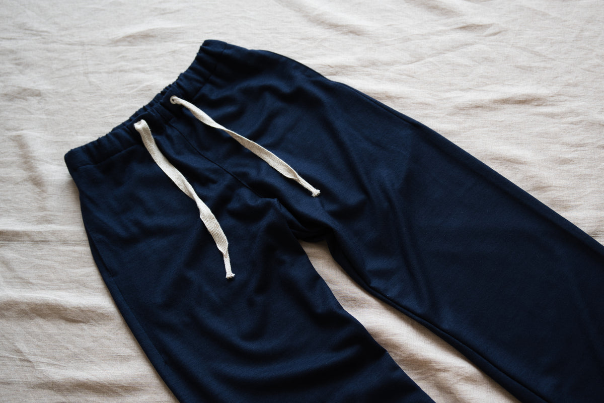 Milled Wool Pants/Night Navy