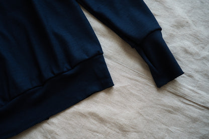 Milled Wool Out-seam TOP/Night Navy