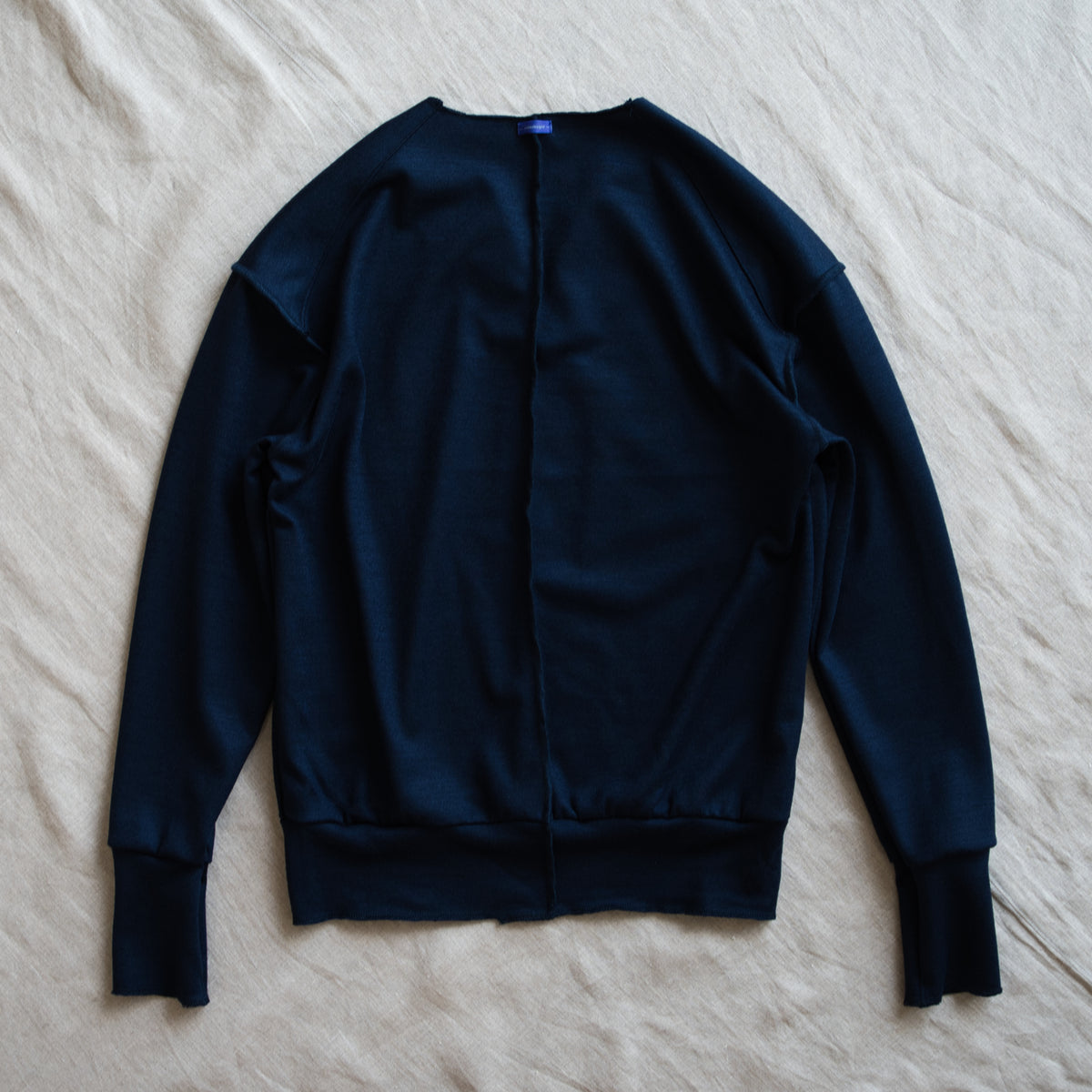 Milled Wool Out-seam TOP/Night Navy