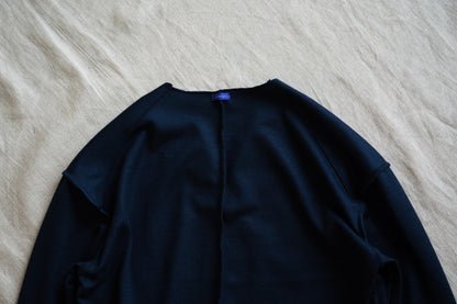 Milled Wool Out-seam TOP/Night Navy