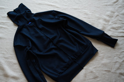 Milled Wool Out-seam Turtleneck/Night Navy