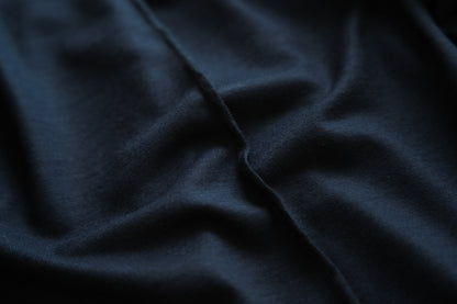 Milled Wool Out-seam Turtleneck/Night Navy