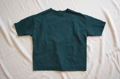 度詰め天竺カットソー/Tight tension cut and sewn/Forest green