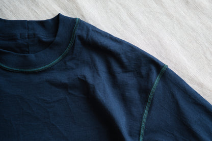 オーガニックコットンリムTシャツ / Organic Cotton Rim T-shirt / Night Navy