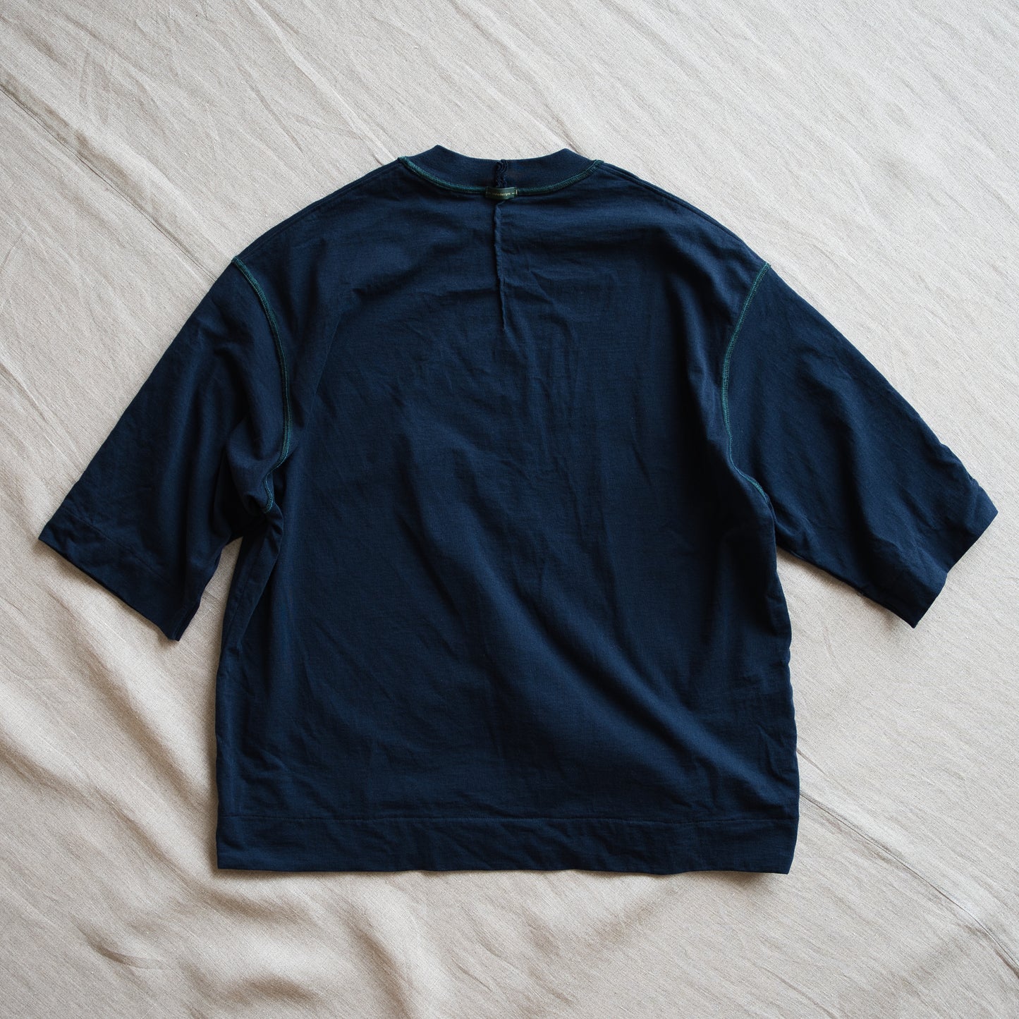 オーガニックコットンリムTシャツ / Organic Cotton Rim T-shirt / Night Navy