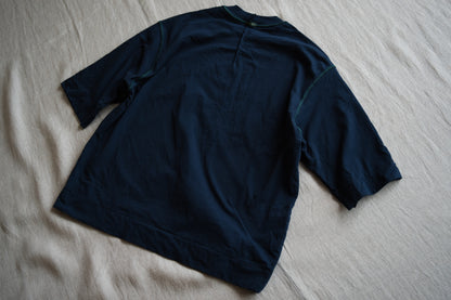 オーガニックコットンリムTシャツ / Organic Cotton Rim T-shirt / Night Navy