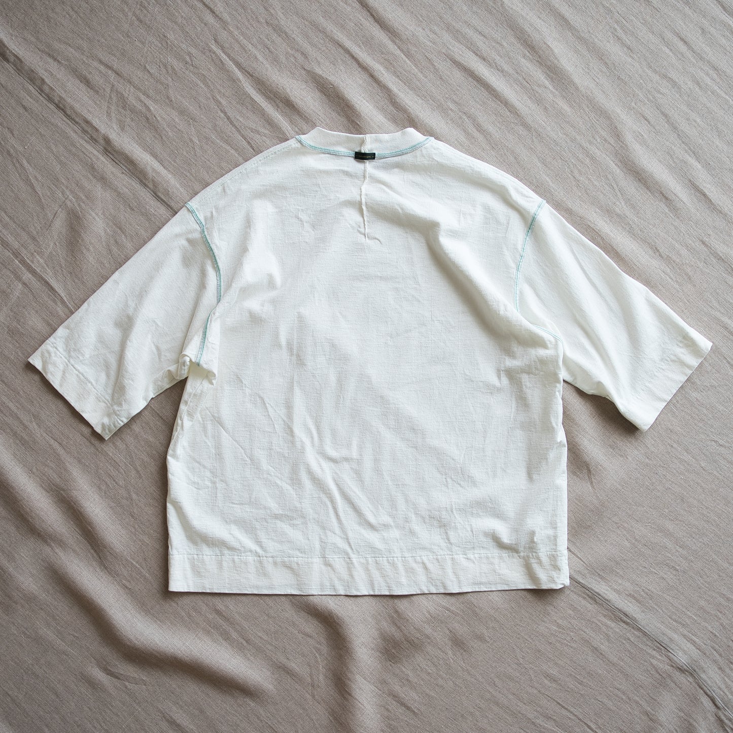 オーガニックコットンリムTシャツ / Organic Cotton Rim T-shirt / Off-white