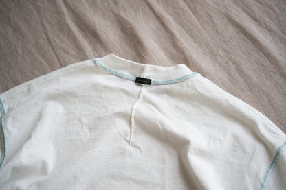 オーガニックコットンリムTシャツ / Organic Cotton Rim T-shirt / Off-white