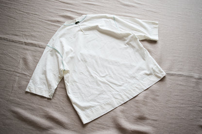 オーガニックコットンリムTシャツ / Organic Cotton Rim T-shirt / Off-white