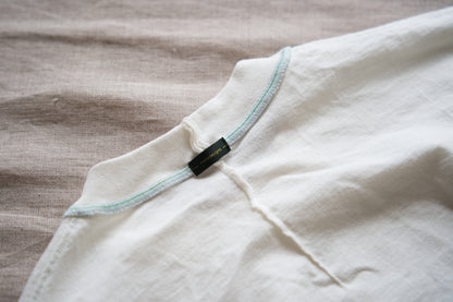 オーガニックコットンリムTシャツ / Organic Cotton Rim T-shirt / Off-white