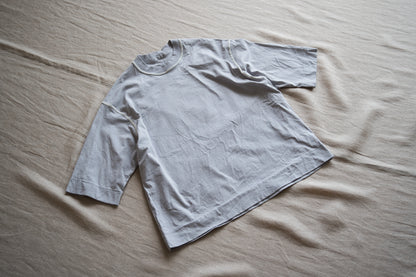 オーガニックコットンリムTシャツ / Organic Cotton Rim T-shirt / Ash Gray