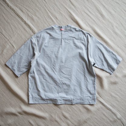 オーガニックコットンリムTシャツ / Organic Cotton Rim T-shirt / Ash Gray