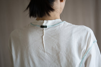 オーガニックコットンリムTシャツ / Organic Cotton Rim T-shirt / Off-white