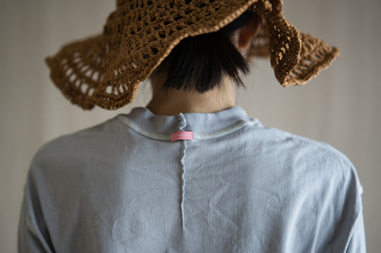 オーガニックコットンリムTシャツ / Organic Cotton Rim T-shirt / Ash Gray
