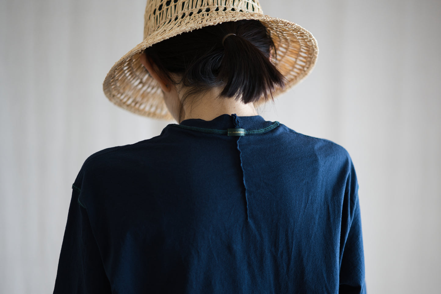 オーガニックコットンリムTシャツ / Organic Cotton Rim T-shirt / Night Navy