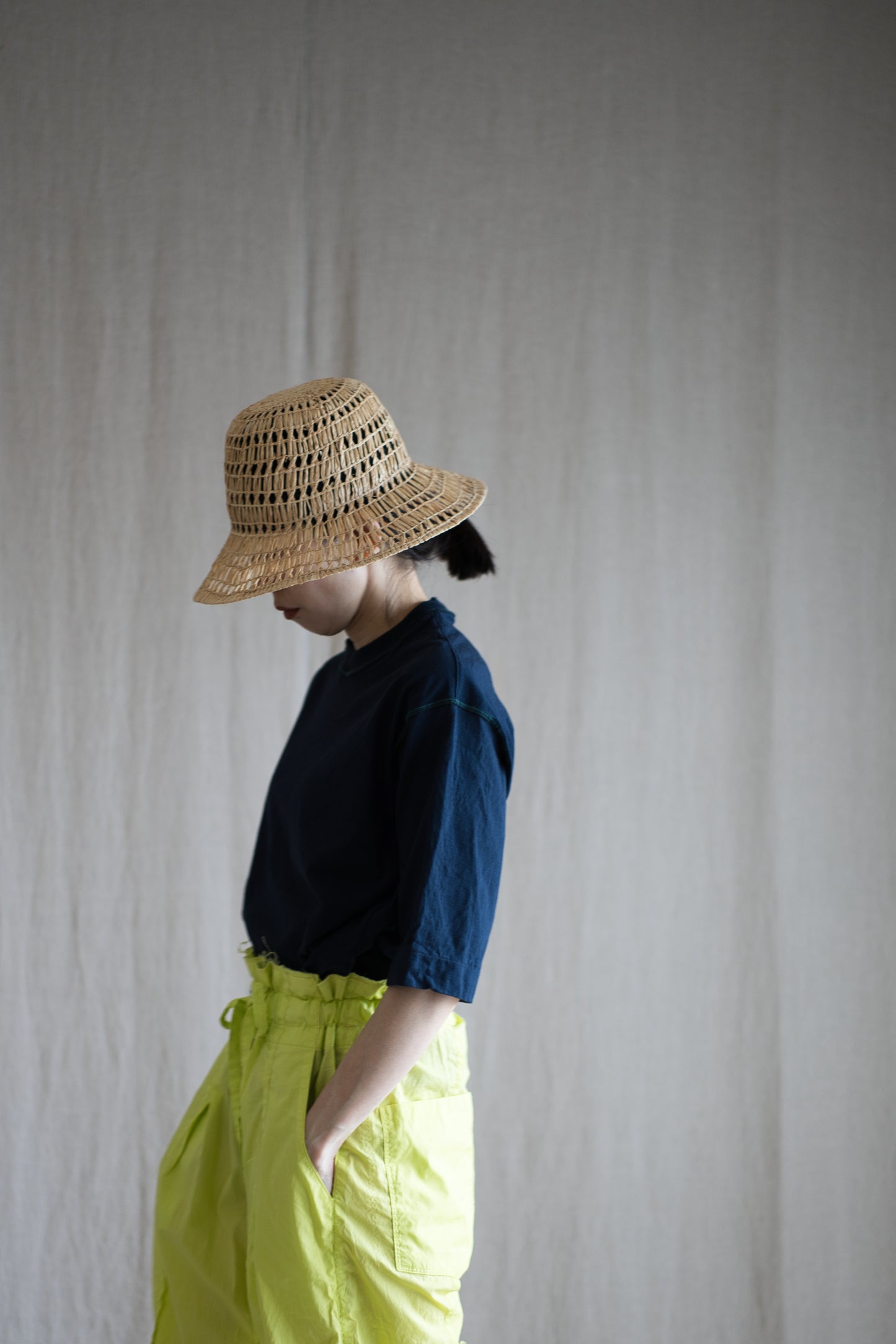 オーガニックコットンリムTシャツ / Organic Cotton Rim T-shirt / Night Navy