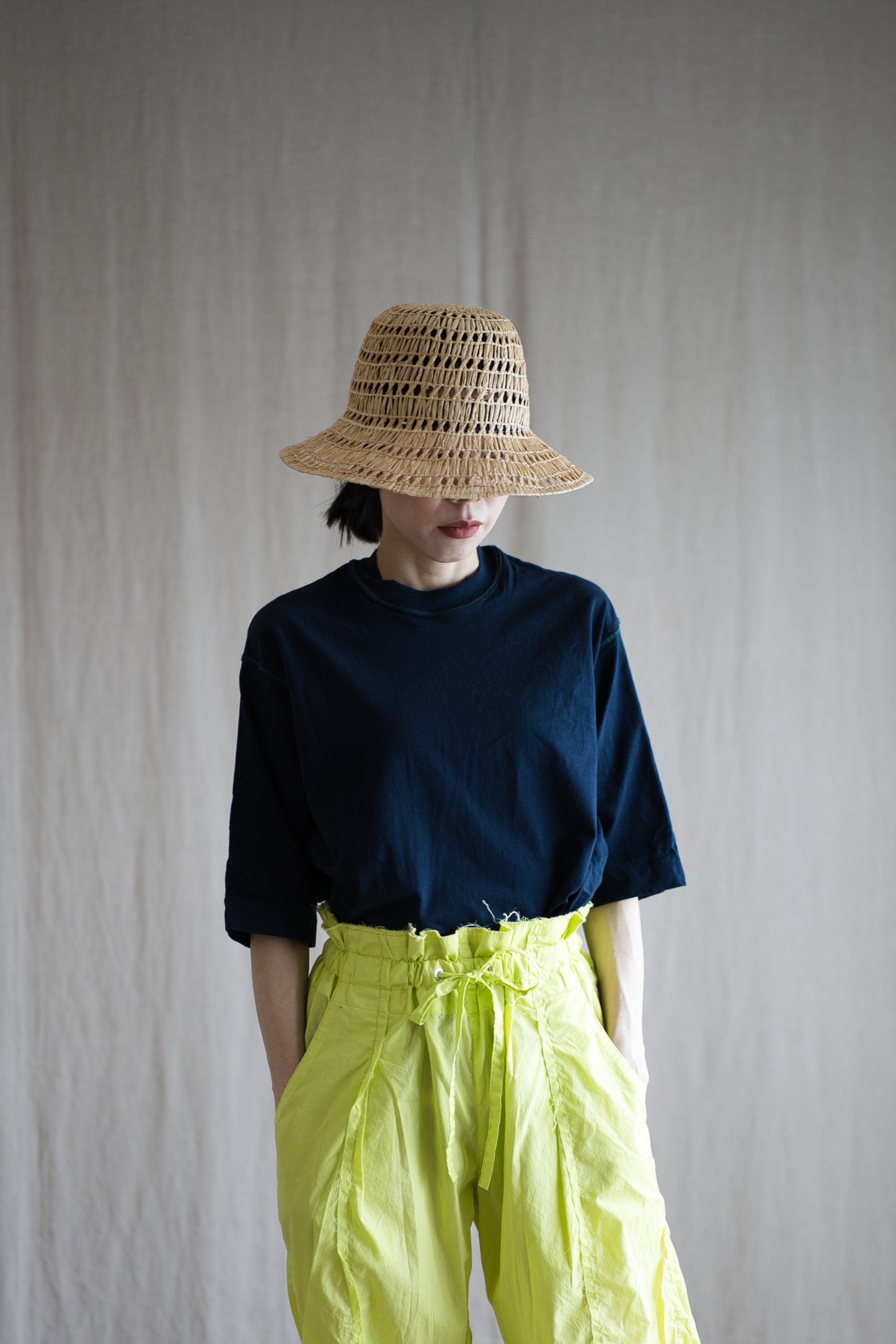 オーガニックコットンリムTシャツ / Organic Cotton Rim T-shirt / Night Navy