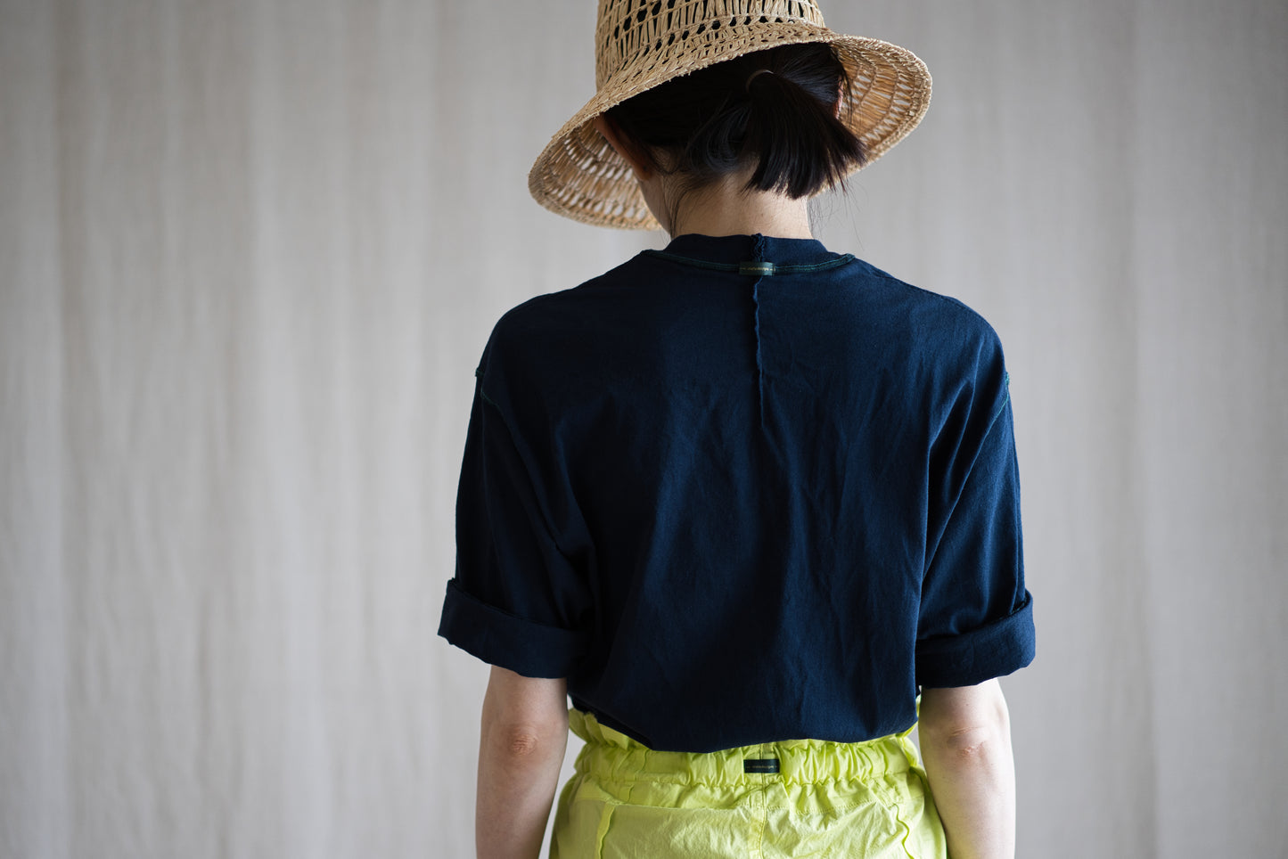 オーガニックコットンリムTシャツ / Organic Cotton Rim T-shirt / Night Navy