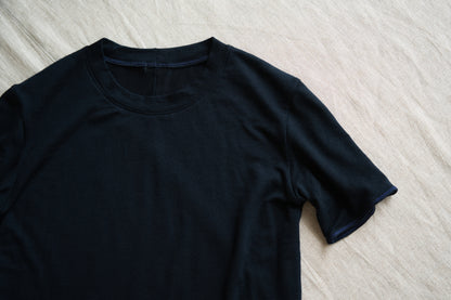 カシミアシルク テンセルTシャツ / Cashmere Silk Tencel T-shirt / Midnight Navy