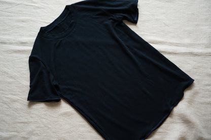 カシミアシルク テンセルTシャツ / Cashmere Silk Tencel T-shirt / Midnight Navy